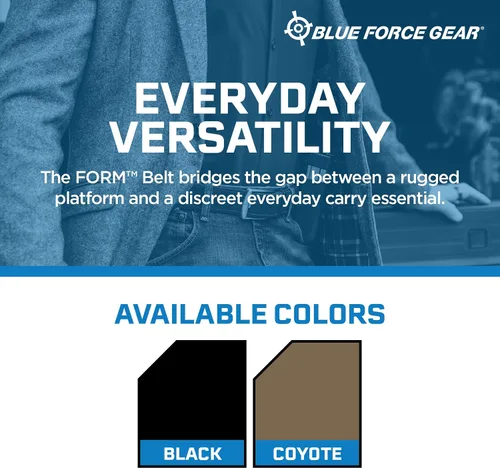 Vista 8 de Blue Force Gear FORM Belt – Cinturón CCW y EDC resistente, hebilla extraíble de 1.5