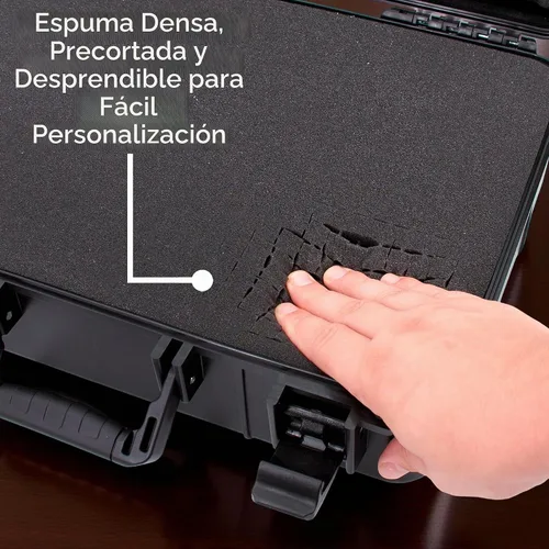 Vista 5 de CASEMATIX Funda de micrófono inalámbrico – Estuche rígido para micrófono con espuma personalizable, compatible con Sennheiser, Shure