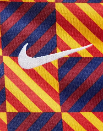Vista 5 de Nike FC Barcelona Dri-FIT - Camiseta de fútbol para mujer, color amarillo/amarillo/amarillo/blanco/talla S, Amarillo/Amarillo/Amarillo/Blanco