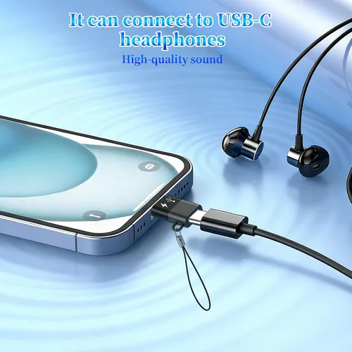 Vista 9 de Adaptador USB C a OTG de iluminación para conectar DJI Mic Mini y DJI Mic Series Receptor a iOS iPhone 14 13 12 11 Conector Smartphone/PC/Mac
