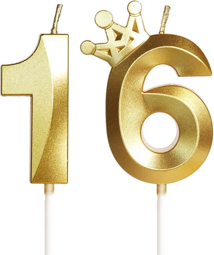 Vista 20 de Velas de cumpleaños número 10 para pastel, velas de oro rosa número 10 con corona, diseño 3D, decoración de pastel de cumpleaños para niñas