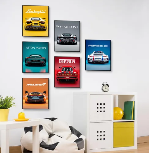 Vista 5 de Pera Print Pósters de Coches Superdeportivos Póster de Superdeportivo Póster de Coche Deportivo Póster de Coche de Carreras Pósters de Cueva