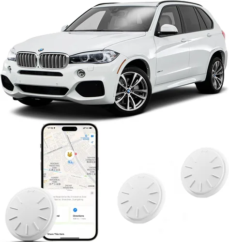 Vista 10 de Rastreador GPS para vehículos, 1 mini rastreador de vehículos ocultos con funda magnética, funciona con Find My (solo iOS), sin tarifa mensual, sin