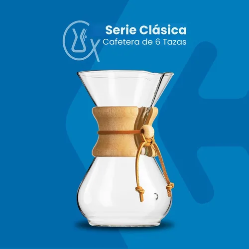 Vista 2 de Chemex Cafetera de vidrio para verter - Serie clásica - 6 tazas - Embalaje exclusivo