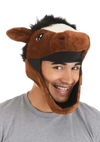Vista 2 de Sombrero de Disfraz de Caballo Marrón Jawesome Multicolor