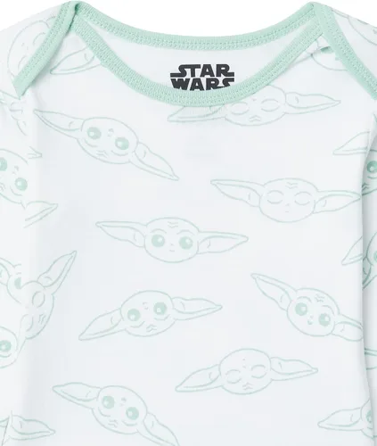 Vista 6 de Tienda Essentials Disney Marvel Star Wars Unisex Babies' Long-Sleeve Bodysuits, Pack of 5