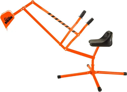 Vista 8 de Excavadora Big Dig con base de rotación 360, color naranja