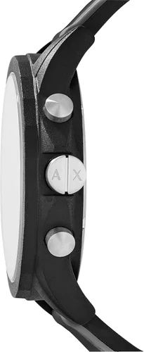 Vista 2 de Armani Exchange - Reloj de vestir con cronógrafo para hombre, con correa de cuero, acero o silicona