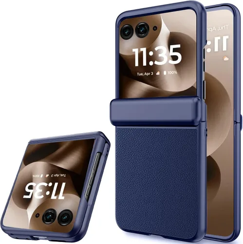 Vista 22 de NINKI Funda para Motorola Razr 60 Ultra con protector de pantalla integrado, protección de bisagra a prueba de golpes, resistente, ultra delgada