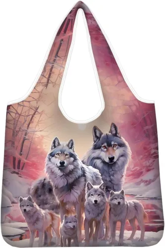 Vista 19 de Belidome Bolsa de comestibles con diseño de donas de ajolotl para compras, lavable, reutilizable, con bolsillo para asa