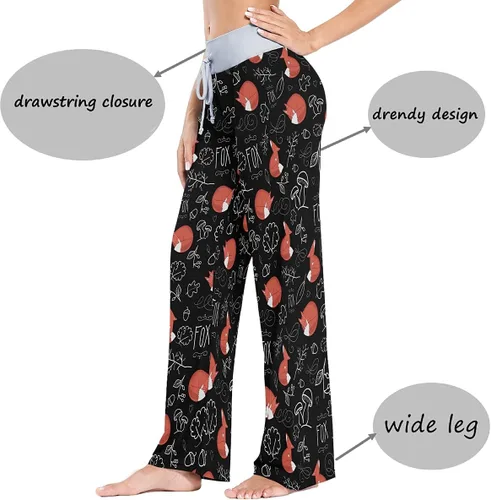 Vista 2 de vvfelixl Pantalones de pijama para mujer, ropa de dormir, pantalones de pijama, multicolor, XS-XL