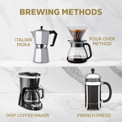 Vista 6 de Induban Gourmet, bolsa de 16 onzas, café molido, tostado medio, café 100% arábica premium de la República Dominicana (paquete de 1)