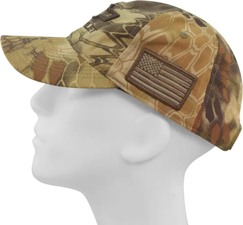 Vista 3 de Gorra Chevrolet Bowtie 3D, táctica, de camuflaje con bordado de la bandera de EE. UU., talla única , Negro