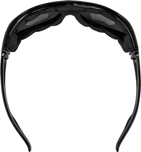 Vista 5 de Hurricane Eyewear Category-5 Water-Sports Floating Goggles Interchangeable to Sunglasses Black Frame w/Polarized Smoke Lens