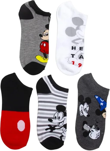 Vista 17 de Disney Paquete de 5 calcetines invisibles de Mickey Mouse para mujer Assorted Neutral