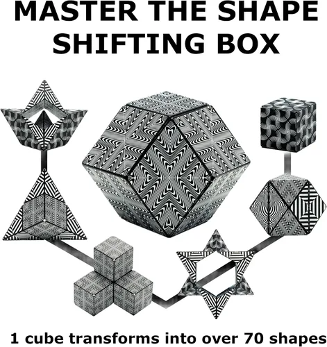 Vista 6 de Shashibo DODECA - Paquete de 2 cubos magnéticos para rompecabezas
