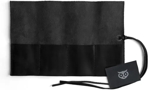 Vista 29 de Hide & Drink, Organizador de rollos de reloj de cuero hecho a mano de cuero de grano completo, con capacidad para hasta 4 relojes, fácil de llevar