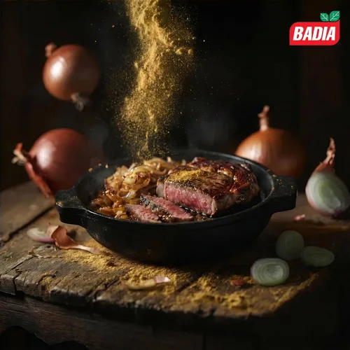 Vista 3 de Cebolla granulada Badia 1.25 lb - Condimento de cebolla dulce y salado Añade un rico sabor a cebolla dulce a carnes, sopas, salsas, verduras