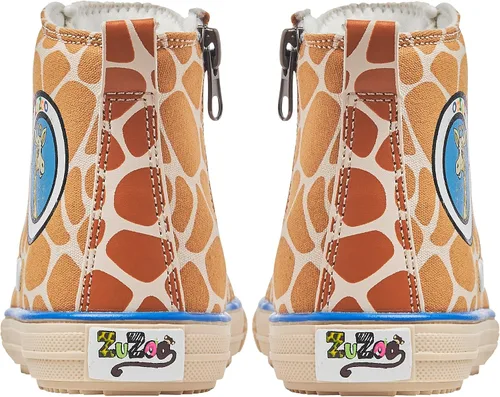 Vista 5 de ZuZoo Kids Shoes Animal-Themed, High-Top Canvas Shoe