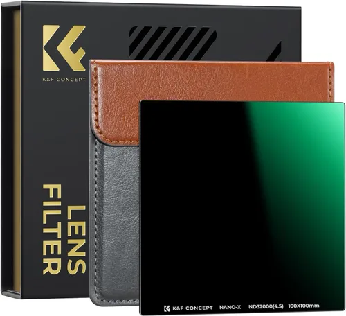Vista 14 de K&F CONCEPT Filtro cuadrado ND4 (2 topes) de 3.937x3.937 in Filtro de densidad neutra impermeable con 28 recubrimientos multicapa para lente