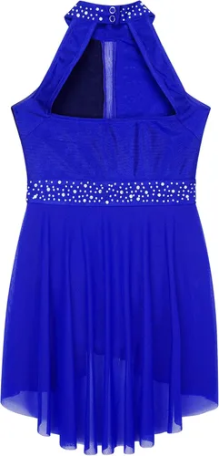 Vista 46 de CHICTRY Kids Girls Sparkly Rhinestone Ballet Gymnastics Leotards Modern Lyrical Dance Costume