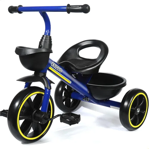 Vista 16 de KRIDDO - Triciclo para niños de 2 a 5 años - Regalo para niños pequeños - Negro