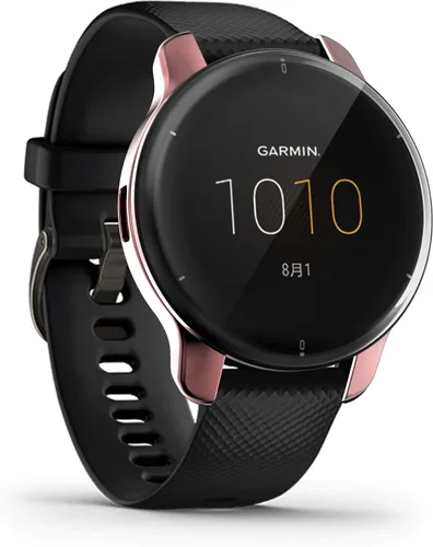Vista 2 de Funda compatible con Garmin Venu 2 Plus Watch Protector de pantalla, funda protectora completa, accesorios de parachoques de TPU suave (rosa)