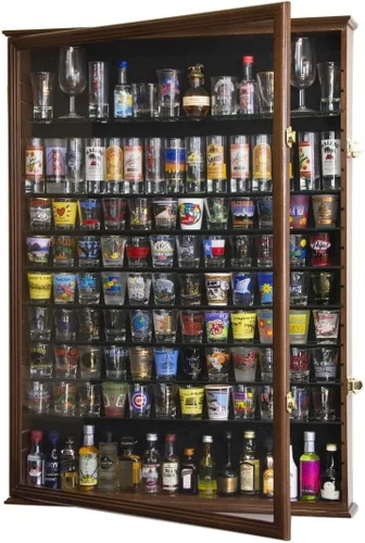 Vista 3 de Gabinete XL para Exhibición y Soporte de Vasos de Shot, para Vasos Altos y Mini Botellas de Licor