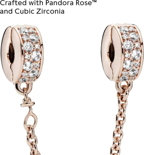 Vista 3 de PANDORA Elegancia brillante, circonita transparente, Silicona, Circonita Cúbica