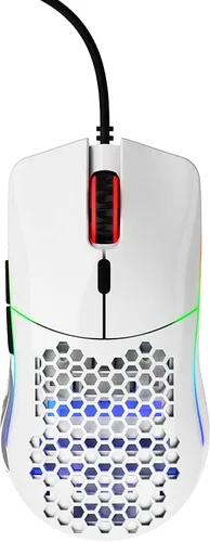 Vista 4 de Glorious Mouse compacto para juegos Model O (Minus) con cable, diseño de panal superligero de 2.05 oz, sensor RGB, Pixart 3360, ambidiestro