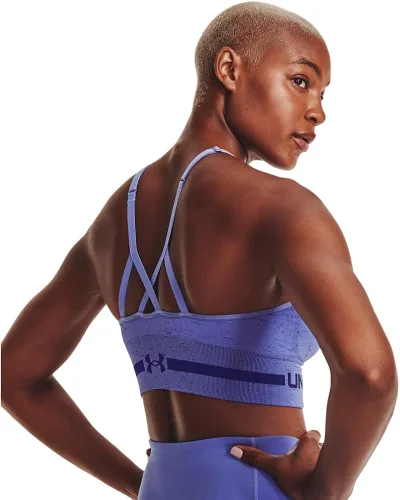 Vista 12 de Under Armour - Brasier largo y sin costuras de bajo impacto para mujer
