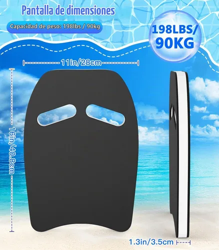 Vista 6 de MoKo Tabla de natación de dibujos animados, tabla de ejercicios de piscina, equipo de ejercicio para promover la posición de natación natural