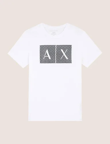 Vista 12 de AX Armani Exchange - Camiseta con logotipo de cuello redondo para hombre