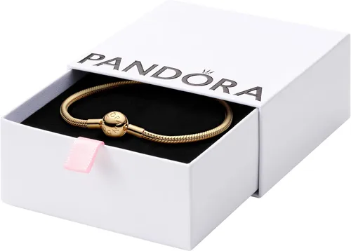 Vista 11 de Pulsera de cadena de serpiente Pandora Moments - Compatible con dijes Moments - Pulsera con dijes para mujer