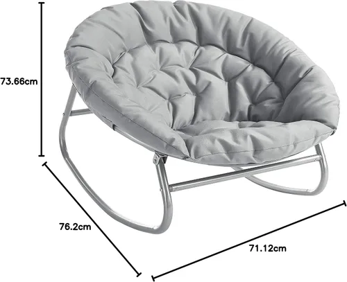 Vista 6 de Urban Shop - Silla mecedora con forma de plato