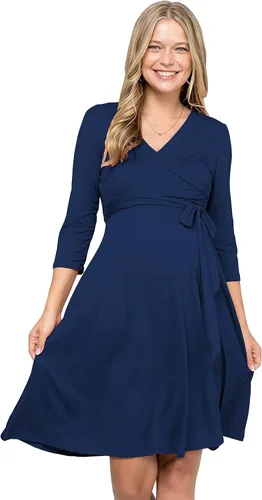 Vista 7 de My Bump Vestido de maternidad floral para mujer (fabricado en Estados Unidos)