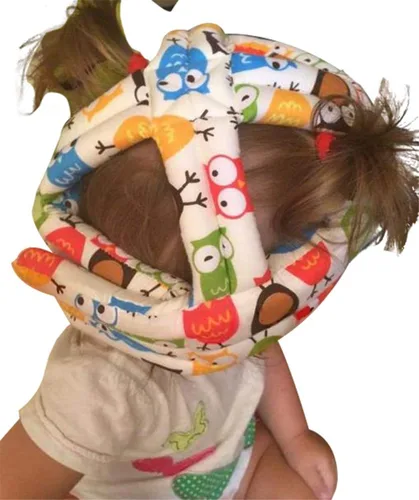 Vista 3 de Gorra protectora para bebé, tamaño ajustable, para aprender a caminar o correr, casco de seguridad suave, para niños de 6 meses a 6 años
