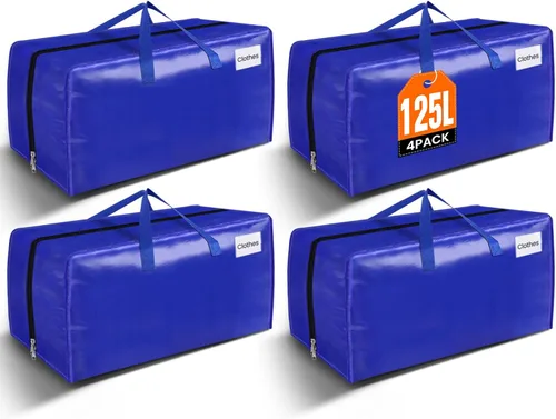 Vista 14 de BlissTotes Bolsas de mudanza, suministros de mudanza resistentes y bolsas de almacenamiento, bolsas de embalaje extragrandes, cajas con bolsillos