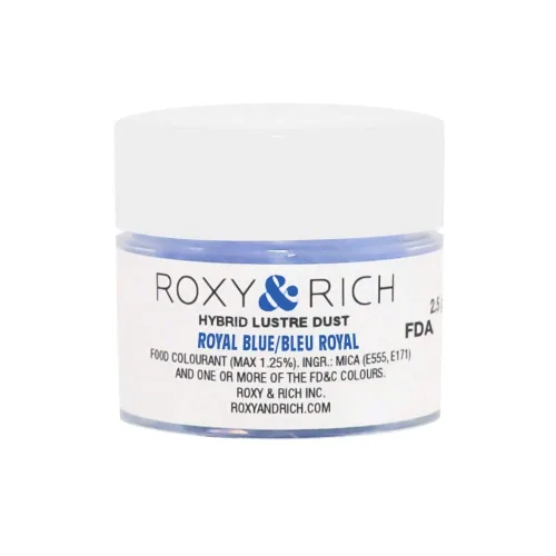 Vista 2 de Roxy & Rich Hybrid Luster Powder - Colorante para alimentos, color perla natural, 0.09 oz
