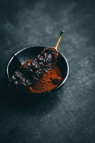 Vista 7 de Barker's Cápsulas de chile rojo seco, 8 onzas, suave, cultivadas en la mundialmente famosa escotilla de la región de chile, NM, sin conservantes