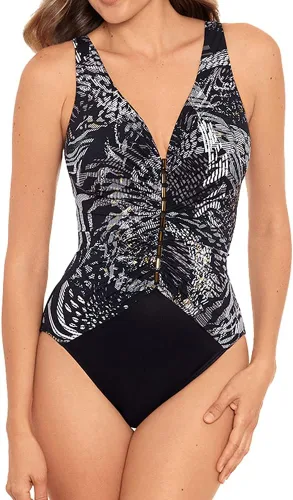 Vista 2 de Miraclesuit Lux Linx Charmer - Traje de baño de una pieza con control de abdomen para mujer