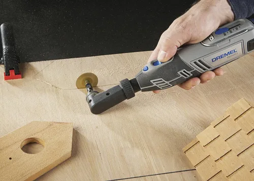Vista 5 de Herramienta rotativa Dremel Mfg 575 con accesorio para ángulo recto