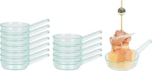 Vista 15 de Restaurantware Tazas de postre desechables de 1 onza, 100 mini platos de salsa, diseño de sartén para servir condimentos, aperitivos o muestras