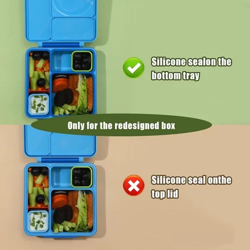 Vista 4 de 2 recipientes de inmersión compatibles con recipientes de aderezo de ensalada de 4 onzas para llevar Silicone Container for Most Bento Lunch Box