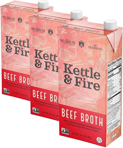 Vista 7 de Kettle And Fire Caldo de Res para Cocinar 32 OZ