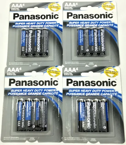 Vista 3 de 4pc Panasonic AAA Baterías Super Heavy Duty Power Carbono Zinc Triple A Batería 1.5v