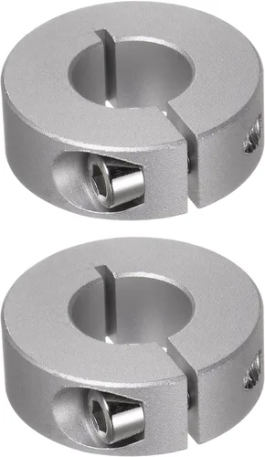 Vista 12 de HARFINGTON Collar de eje de 2 piezas de 0.236 in de diámetro de aleación de aluminio con tornillo dividido collares de abrazadera, 0.787 in