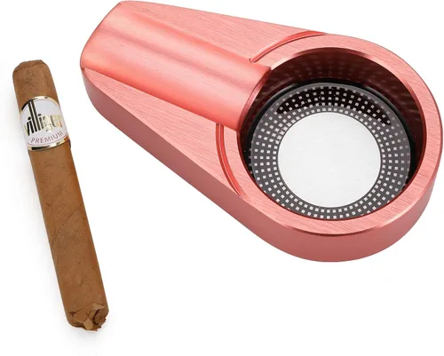 Vista 3 de Cenicero de viaje de cigarros, metal (oro rosa)