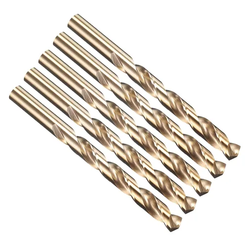 Vista 214 de PATIKIL Broca Jobber de 0.039 in, vástago recto M35 cobalto 5% acero de alta velocidad 135° acabado dorado para metal duro de acero inoxidable - 2