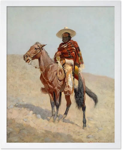 Vista 7 de Poster Master Vintage A Mexican Vaquero Print – Póster retro de vaquero – Arte occidental – Diseño de pared del salvaje oeste – Regalo para hombres